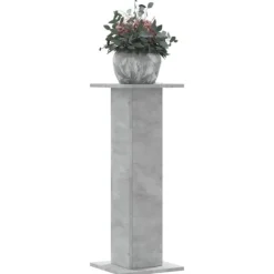 vidaXL Växtställ 2 st betonggrå 30x30x80 cm konstruerat trä