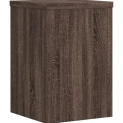 Clearance Växtställ 2 st brun ek 25x25x35 cm konstruerat trä Växtställ