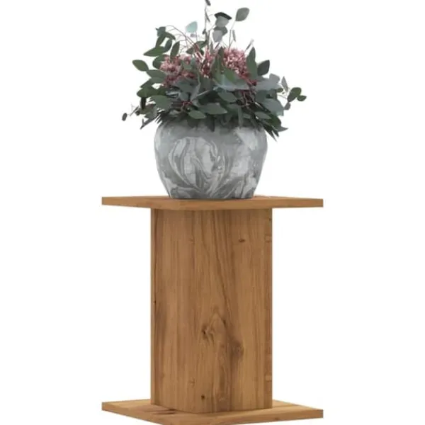 Discount Växtställ 2 st ek 30x30x40 cm konstruerat trä Växtställ