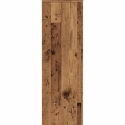Best Växtställ 2 st åldrat trä 33x33x100 cm konstruerat trä Växtställ