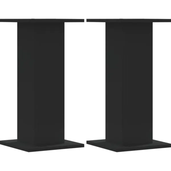 vidaXL Växtställ 2 st svart 30x30x60 cm konstruerat trä