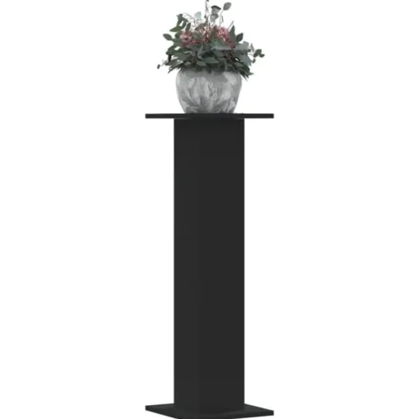 vidaXL Växtställ 2 st svart 30x30x95 cm konstruerat trä