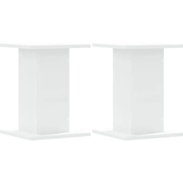 vidaXL Växtställ 2 st vit 30x30x40 cm konstruerat trä