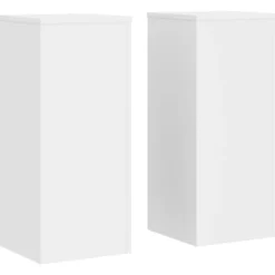 vidaXL Växtställ 2 st vit 30x30x70 cm konstruerat trä