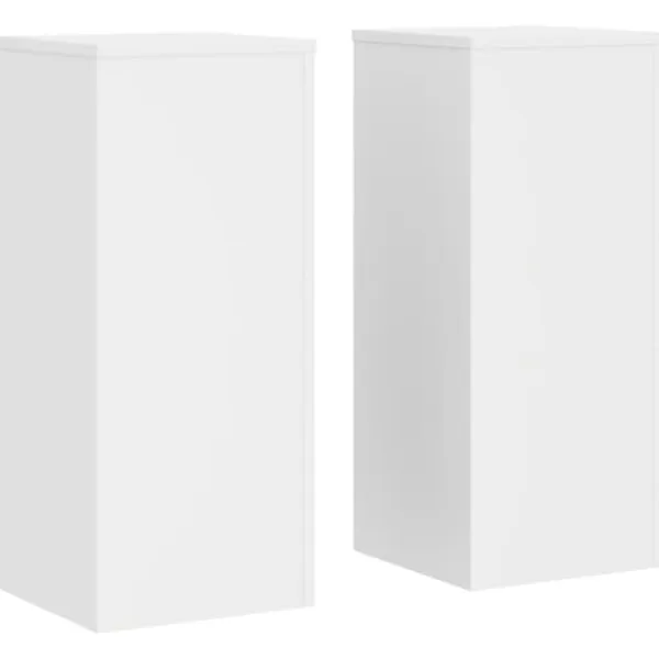vidaXL Växtställ 2 st vit 30x30x70 cm konstruerat trä