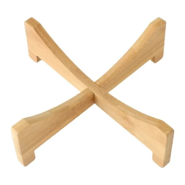 Online Växtställ Bambu Blomkruka Bricka Korsformad Multifunktion för Husdjurshem Kök 17,5x5cm Växtställ