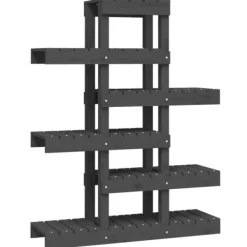 Outlet Växtställ Grå 85x25x109,5 cm massiv furu Växtställ