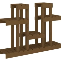 Online Växtställ honungsbrun 104,5x25x77,5 cm massiv furu Växtställ