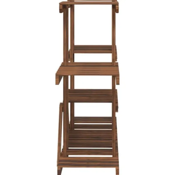 Clearance Växtställ i granträ - Hållbart och elegant för växter | Storlek: 110x25x73 cm | Färg: Naturlig träfinish Växtställ