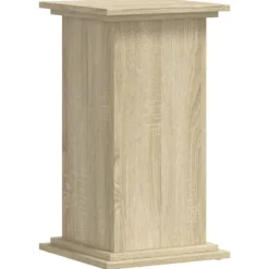 Växtställ i konstruerat trä - Tidlös design | Färg: Sonoma-ek | Storlek: 33x33x60 cm