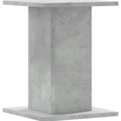 Discount Växtställ i konstruerat trä 2-pack - Stabilt och hållbart | Färg: Betonggrå | Storlek: 30x30x40 cm Växtställ