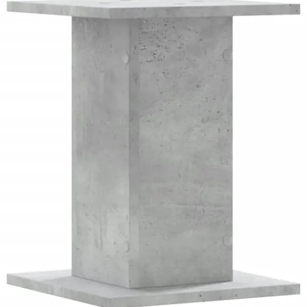 Discount Växtställ i konstruerat trä 2-pack - Stabilt och hållbart | Färg: Betonggrå | Storlek: 30x30x40 cm Växtställ