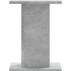 Discount Växtställ i konstruerat trä 2-pack - Stabilt och hållbart | Färg: Betonggrå | Storlek: 30x30x40 cm Växtställ