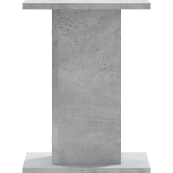 Discount Växtställ i konstruerat trä 2-pack - Stabilt och hållbart | Färg: Betonggrå | Storlek: 30x30x40 cm Växtställ
