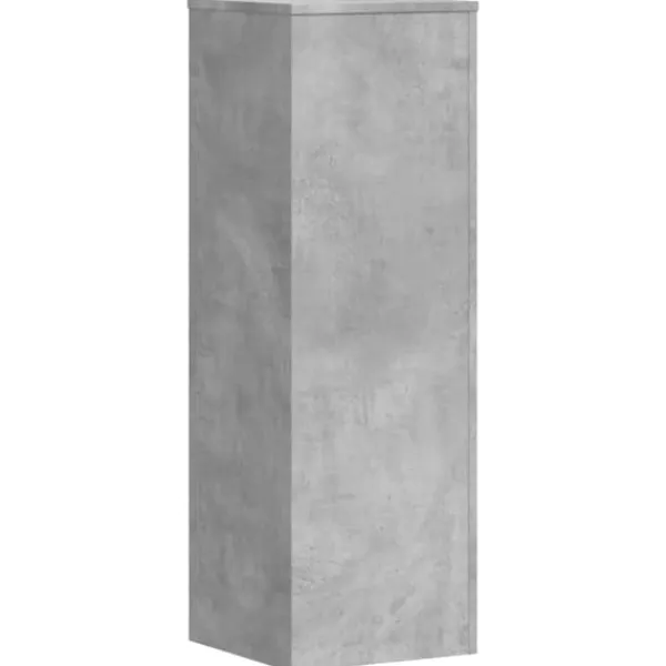 Växtställ i konstruerat trä - Hållbart och modernt | Färg: Betonggrå | Storlek: 33x33x100 cm