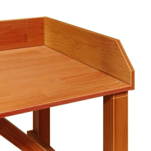 Växtställ i massivt akaciaträ - Stilrent och hållbart | Storlek: 75x40x90 cm | Färg: Naturlig träfärg