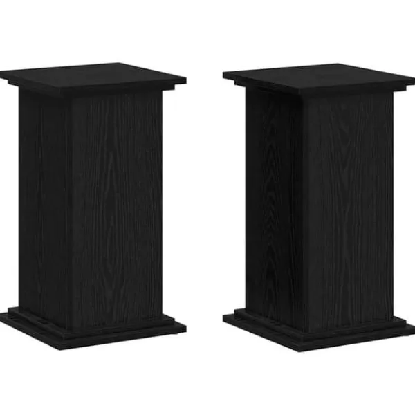 Clearance Växtställ i svart ek - Stilhöjare för växter | Färg: Svart | Storlek: 33x33x60 cm Växtställ