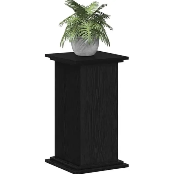 Clearance Växtställ i svart ek - Stilhöjare för växter | Färg: Svart | Storlek: 33x33x60 cm Växtställ