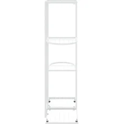 Outlet Växtställ med 4 hyllor 43x22x76 cm vit metall - Växtställ - Växt Ställ - Home & Living Växtställ