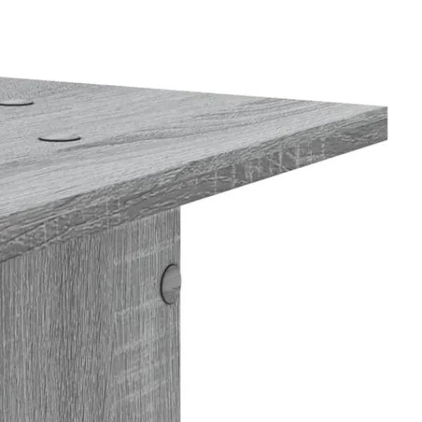 Växtställ 2-pack i grå sonoma - Hållbart konstruerat trä | Storlek: 30x30x95 cm