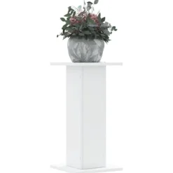 Växtställ 2-pack i konstruerat trä | Stabil och hållbar | Färg: Vit | Storlek: 30x30x60 cm