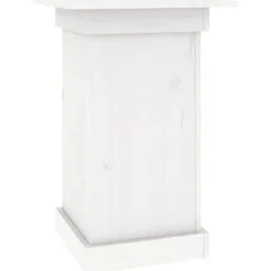 Outlet Växtställ vit 40x40x60 cm massiv furu Växtställ
