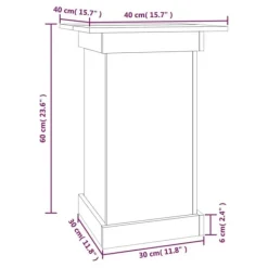 Växtställ 40x40x60 cm massiv furu - Växtställ - Växt Ställ - Home & Living Växtställ