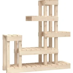 Clearance Växtställ 92x25x97 cm massiv furu Växtställ