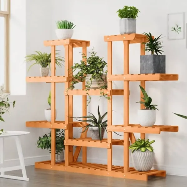 Sale Växtställ 110x25x110,5 cm massivt granträ Växtställ