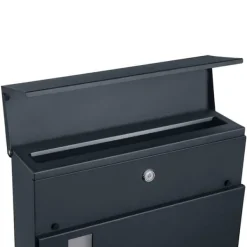 Wall Letterbox - Letterbox - Med tidningsbox - med Lock - Anthriciet