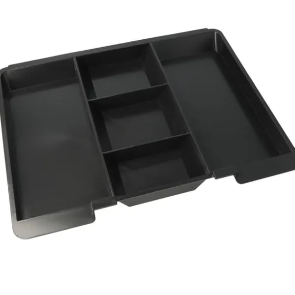 Westcott AC-E51002-ZI Kassalåda 301x242x91mm Silvergrå, plastinsats med 5 fack