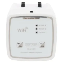 Sale WIFI Intelligent Trädgårdsbevattningstimer Droppbevattningskit Bevattningssystem 100‑240VDubbelpump EU-kontakt Bevattning