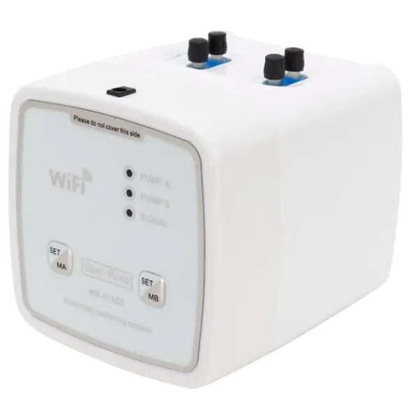 Sale WIFI Intelligent Trädgårdsbevattningstimer Droppbevattningskit Bevattningssystem 100‑240VDubbelpump EU-kontakt Bevattning
