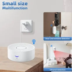 WiFi Smart Hem Säkerhetslarmsystem med Sensorer