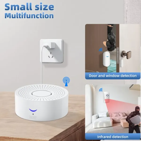 WiFi Smart Hem Säkerhetslarmsystem med Sensorer