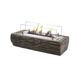 Woody bio-etanol bord spis - humör öppen spis - Inomhus & Utomhus - Trä utseende - 2 KW värme
