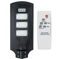 60W/120W/180W (60/120/180LED) 6500K Solpanel Gatubelysning IP66 Vattentät +4 lägen + Fjärrkontroll, Utomhus Trädgård Gatuvägglampa Säkerhetsbelysning | CDON Säkerhetslampor