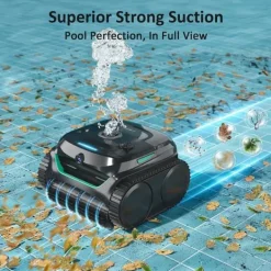 Hot ​WYBOT C2 Vision Robotic Pool Cleaner - Smart Vision Navigation - 180min Runtime - 8 Cleaning Modes - For Pools up to 180㎡ Pool- & Spatillbehör