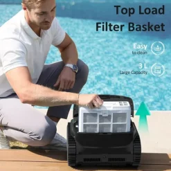 Hot WYBOT C2 Vision Robotic Pool Cleaner - Smart Vision Navigation - 180min Runtime - 8 Cleaning Modes - For Pools up to 180㎡ Pool- & Spatillbehör