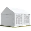 3x3 m Marquee partytält slitstark PVC 700 N vattentät presenning året använd bröllopsevenemang vit