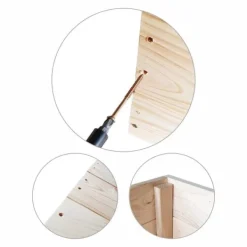 Sale 120x120x18 cm Hållbar Fyrkantig Trädgårdsbädd med Markduk för Självhushållning Planteringsbänkar