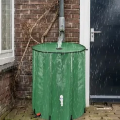 YUENFONG hopfällbar regnvattentank 500L vattenuppsamlare PVC-tank - Samlar vatten miljövänligt