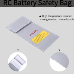 Hot Yunique - Säkerhetsväska för RC-batterier | Lipo anti-explosionsskyddsfodral | Brandbeständig laddningsväska, storlek 100x200mm Brandfilt