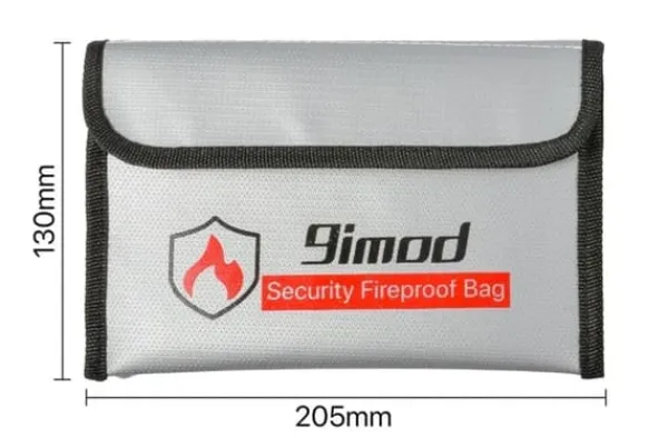 Online Yunique - Säkerhetsväska för RC-batterier | Lipo anti-explosionsskyddsfodral | Brandbeständig laddningsväska, storlek 205x130mm Beredskapsplaner