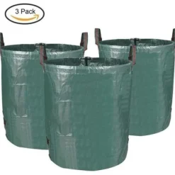 YWEI AK10314-3 x 272L Solid PE Trädgårdsväska - Fristående och hopfällbar - Återanvändbar